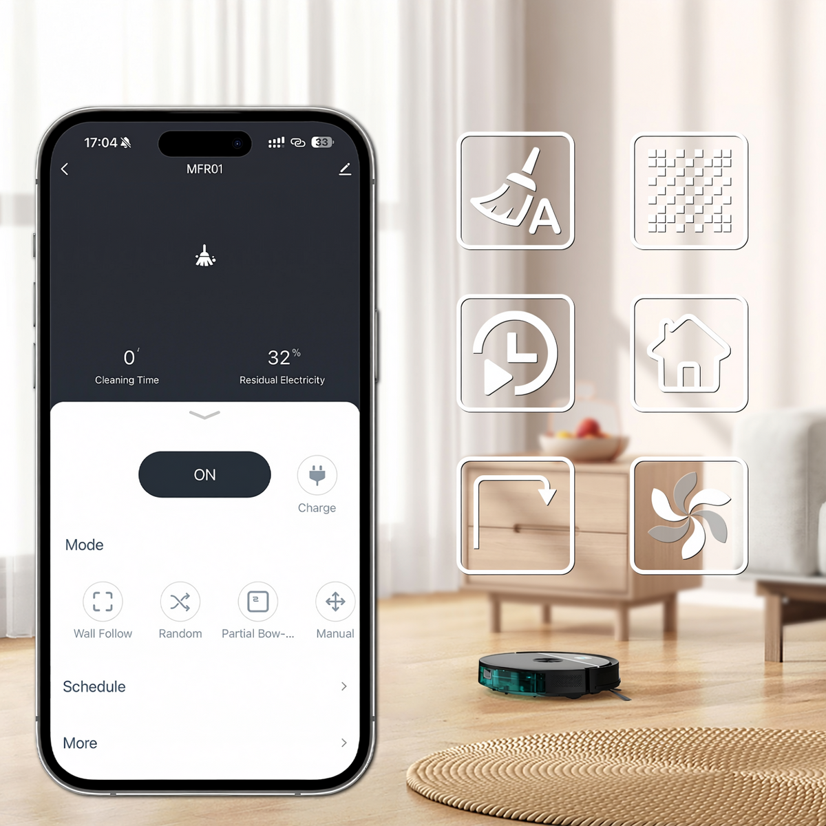 Robotstøvsuger med mopp og app - Gratis levering